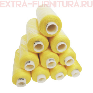 Нитки IDEAL бытовые 40/2 366м, цв.127 желтый (уп.10шт)