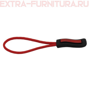 Пуллер со шнуром арт.13 цв.322+148 черный/красный уп.500шт.