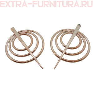 Заколки для штор "Круги", цв. №5, пара