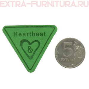 Нашивка Heartbeat цв.зеленый