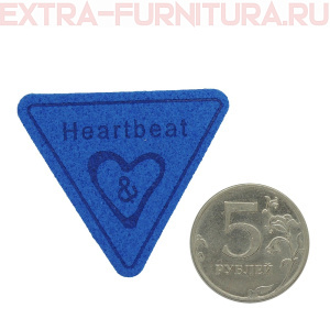 Нашивка Heartbeat цв.голубой