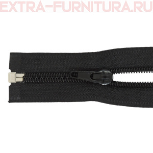 Молния Спираль разъёмная Т5, дл.75см цв. черный, класс А