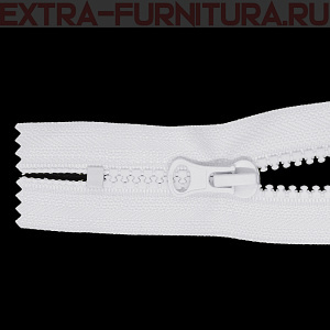 Молния Трактор Т5 1 замок 18см, цв. 101 белый, LOGO н/р