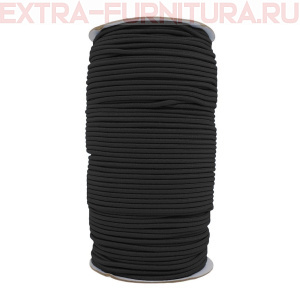Резинка шляпная 2мм цв. черный (уп.100м)  Резинка шляпная 2мм цв. черный (уп.100м)