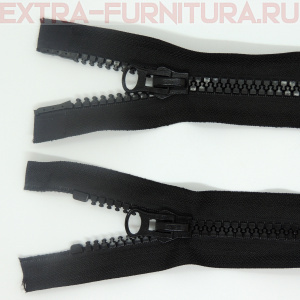 Молния Трактор Т8 2 замка 110см, цв. 322 черный, MaxZipper