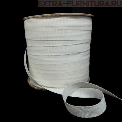 Лента киперная х/б 13 мм, отбеленная, уп.100м (пл.2,8 г/м) на катушке