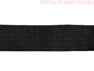 Резинка вязаная, 45мм (+/-3мм), цв.черная (уп.-50м*8 уп) Б