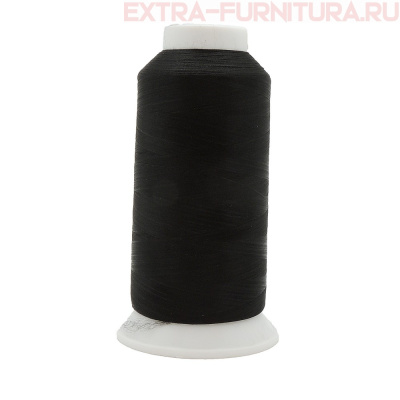 Нить текстурированная MAX 150D/1, 5000 м, цв. черный, некрученая