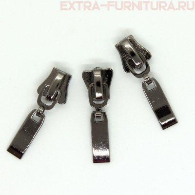 Бегунок декоративный автомат ТР8 черный никель (15-5) КОРОНА (уп.25шт)