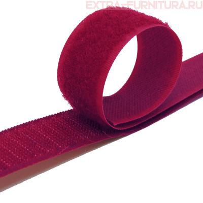 Лента контакт 25мм цв.бордовый 029 (25м)
