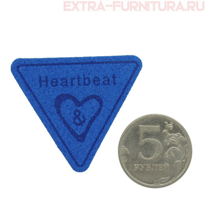 Нашивка Heartbeat цв.голубой