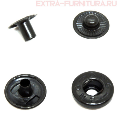 Кнопка "Альфа" 15 мм, цв.оксид, (уп. 720 шт) DNG