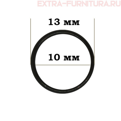 Кольцо для бюстгальтера,металл, арт.TBY-H13, диам.10мм цв. черный, уп.100шт