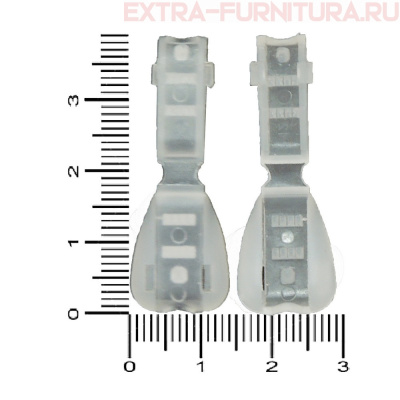 Концевик защёлкивающийся, прозрачный (уп.1000шт)