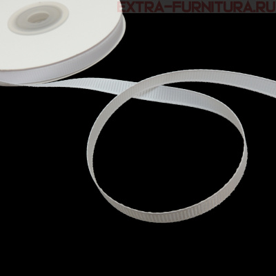 Лента репсовая Magic4Hobby шир. 6 мм цв.029 белый, уп.22,86м (+/-1м)