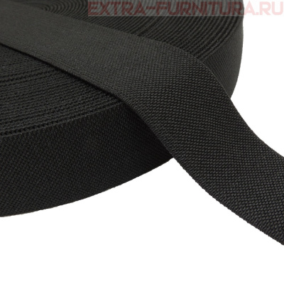 Резинка помочная 30мм, черный (уп.- 20м*10 уп)Б