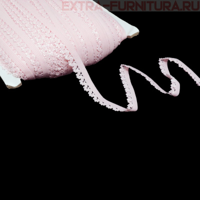 Резинка ажурная 12мм, арт.TBY-133 цв.розовый (уп.100м)