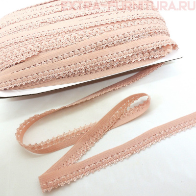 Резинка ажурная 12мм, арт.TBY-S344 цв.розовый (уп.100м)